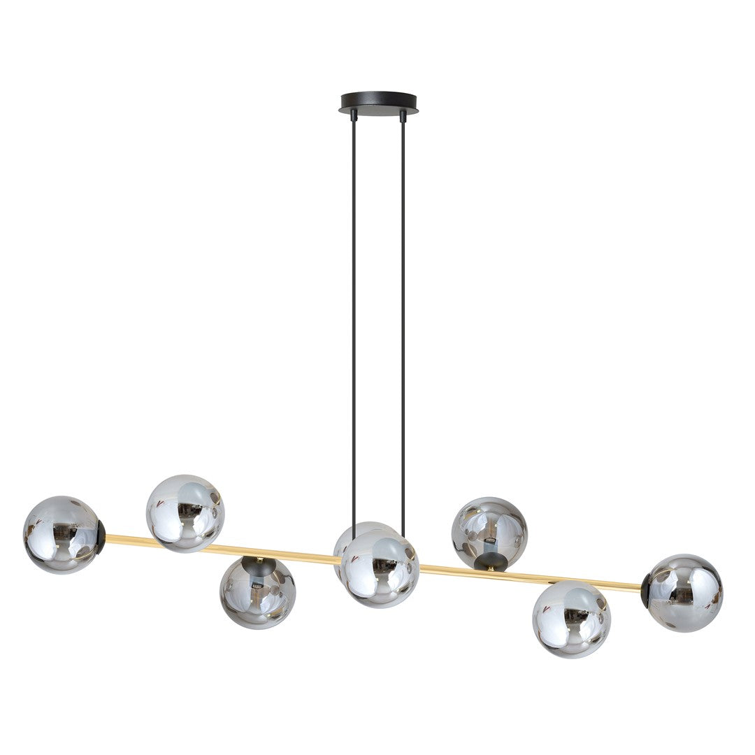 Gravity 8 ceiling lamp black/graphite