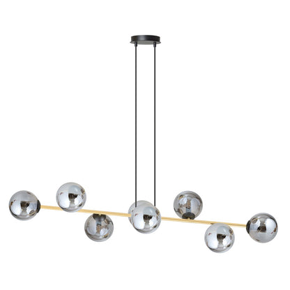 Gravity 8 ceiling lamp black/graphite