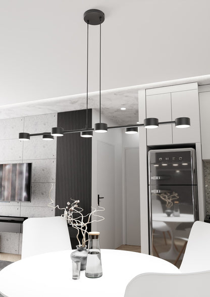 Megara 8 pendant light black