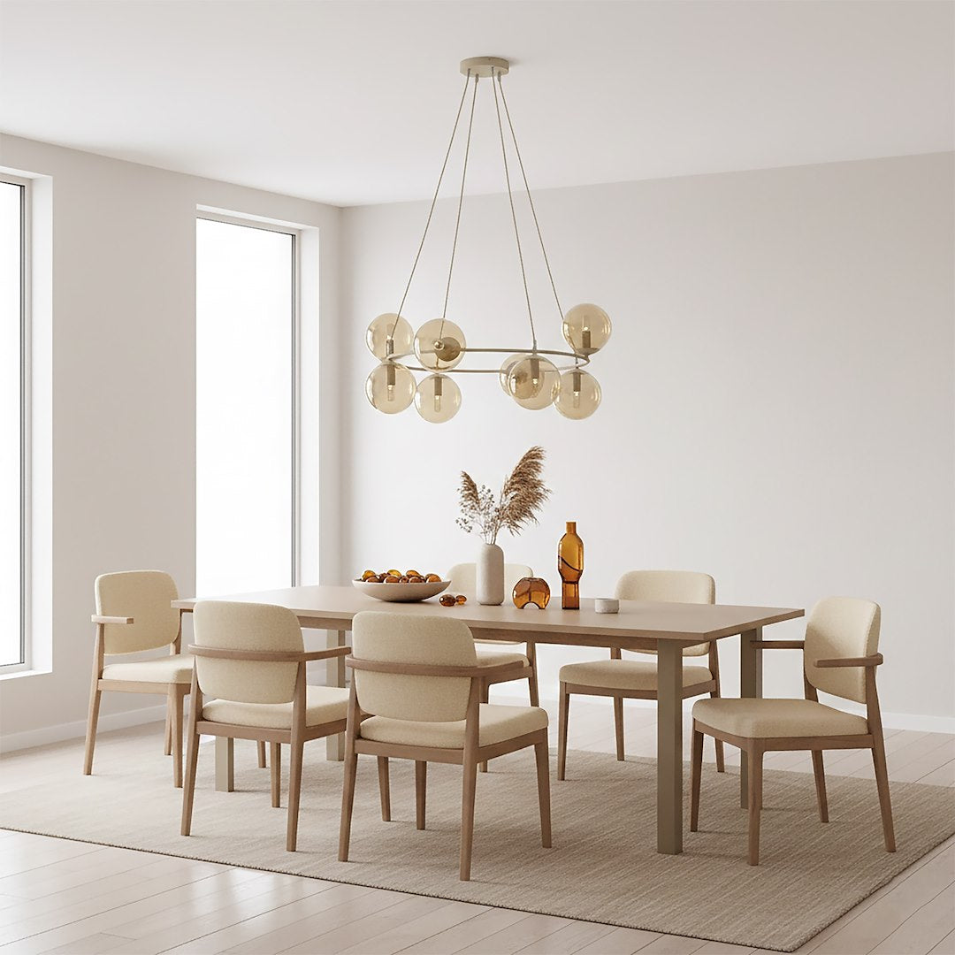 Azura 9 pendant lamp mocha/amber