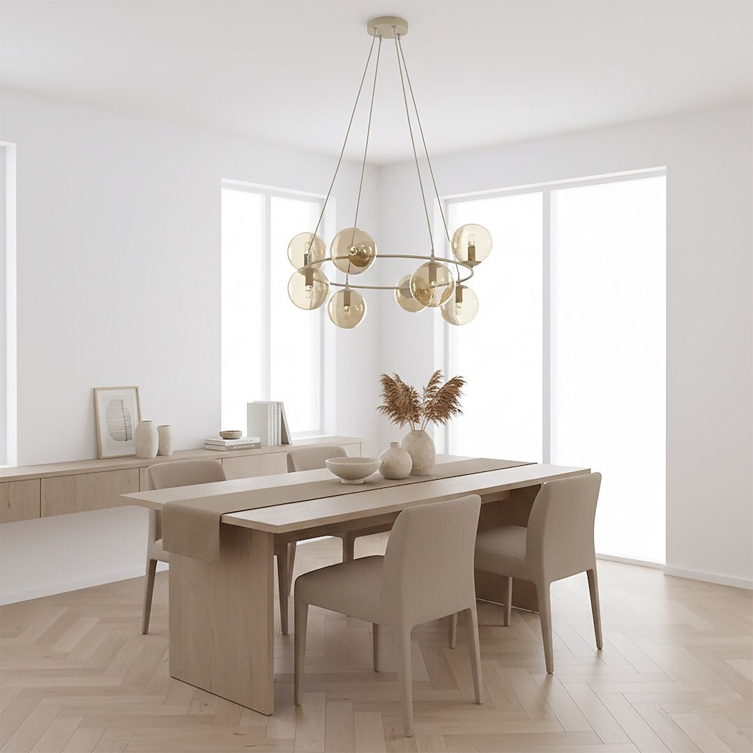 Azura 9 pendant lamp mocha/amber
