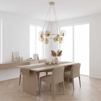 Azura 9 pendant lamp mocha/amber