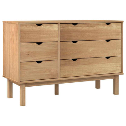 Kommode Otta 111X43X73,5 Cm Massivt Fyrretræ