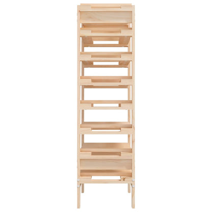 Vinreol 61,5X30X107,5 Cm Massivt Fyrretræ