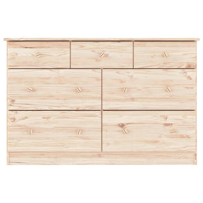 Kommode Alta 112X35X73 Cm Massivt Fyrretræ