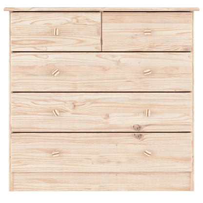Kommode Alta 77X35X73 Cm Massivt Fyrretræ