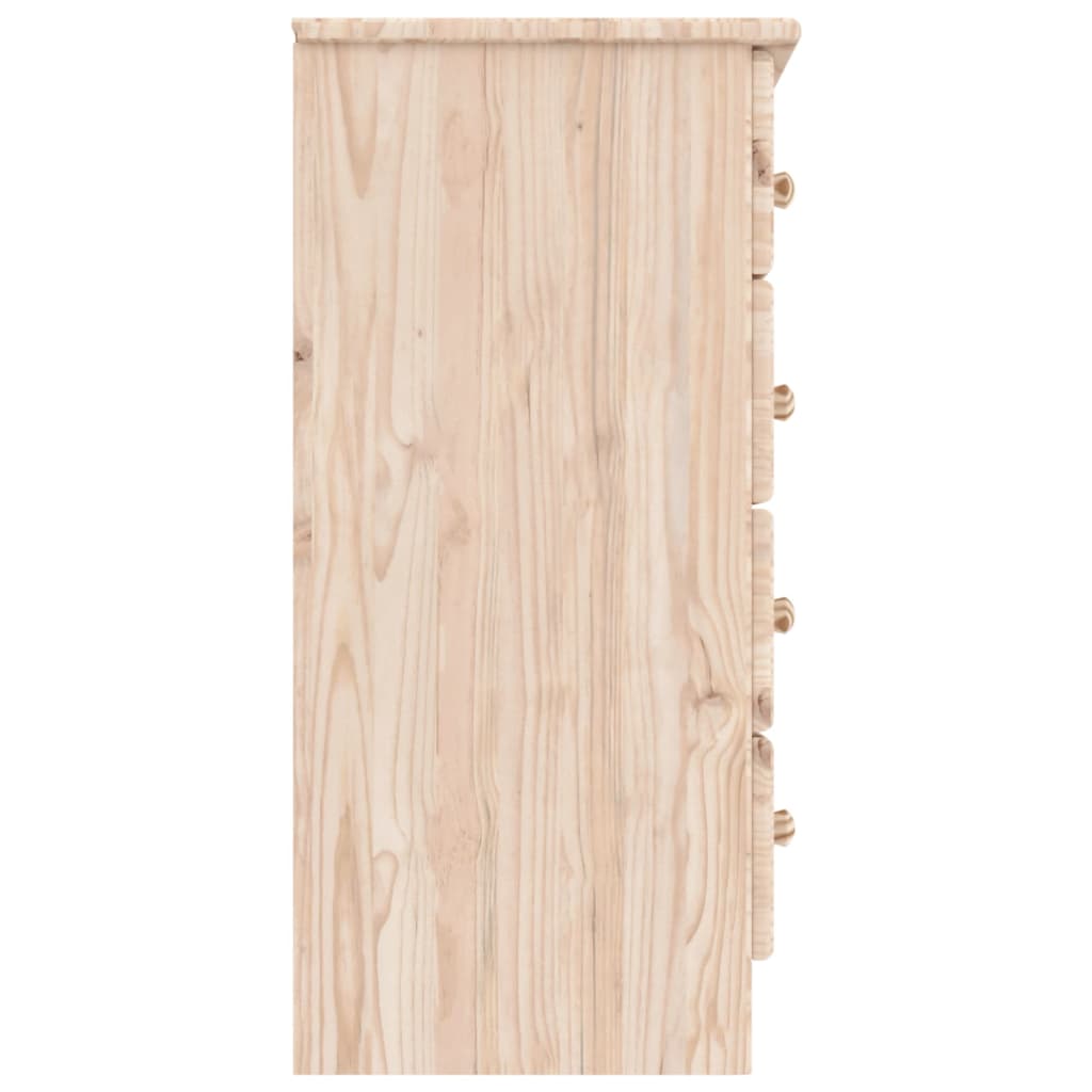 Kommode Alta 77X35X73 Cm Massivt Fyrretræ