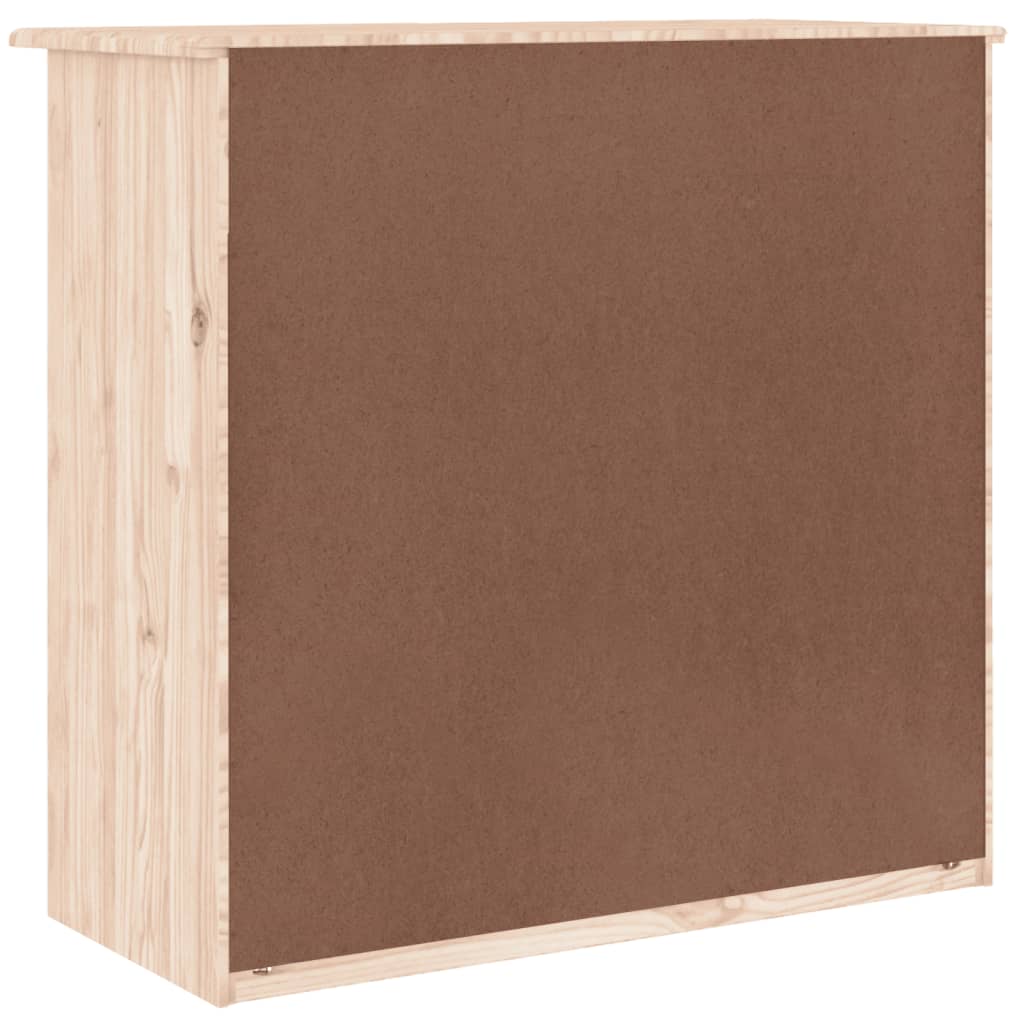 Kommode Alta 77X35X73 Cm Massivt Fyrretræ