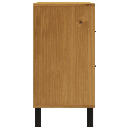 Kommode Flam 80X40X80 Cm Massivt Fyrretræ
