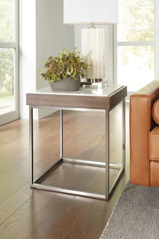 Ennis Side Table in Brown Sable