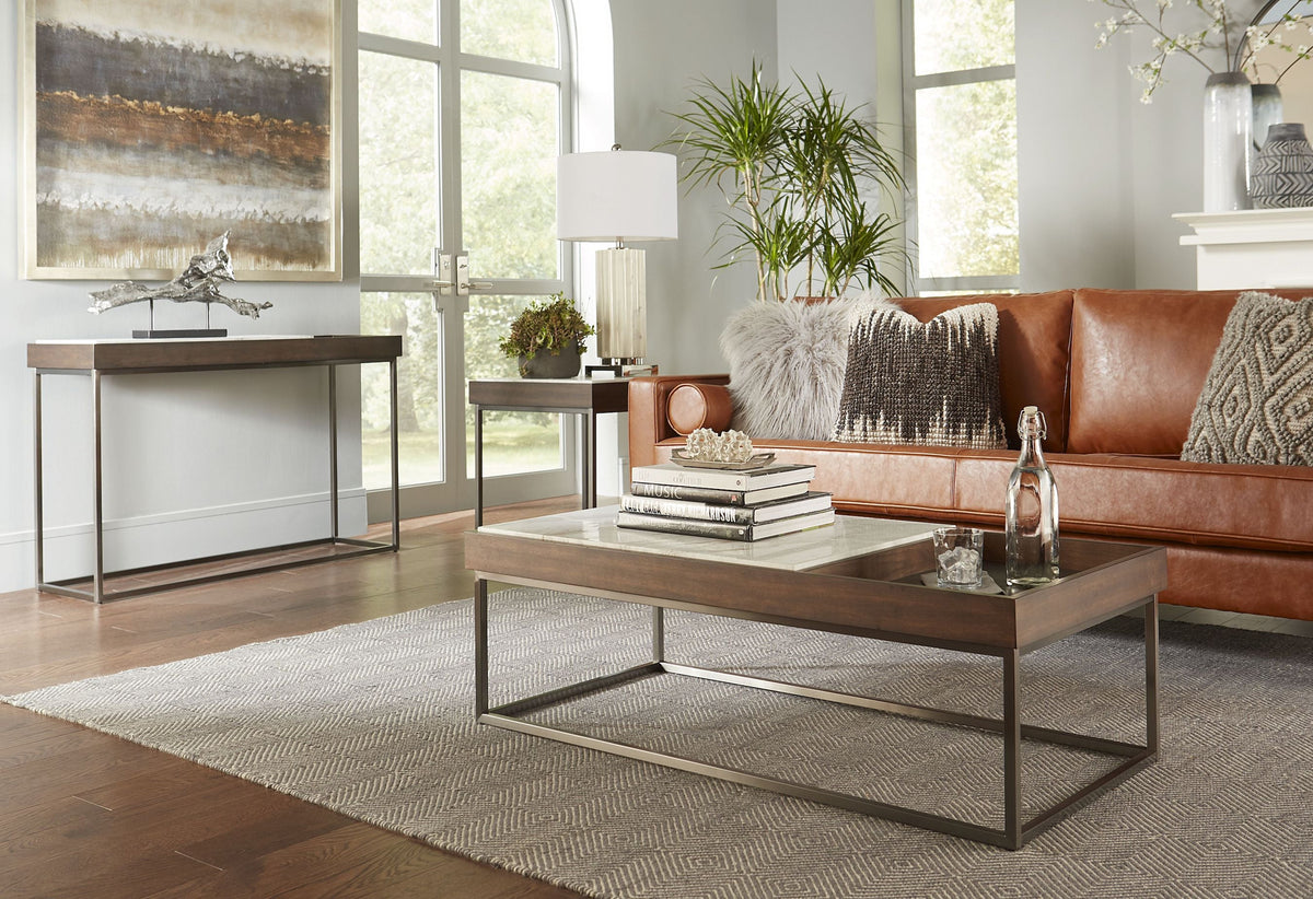 Ennis Side Table in Brown Sable