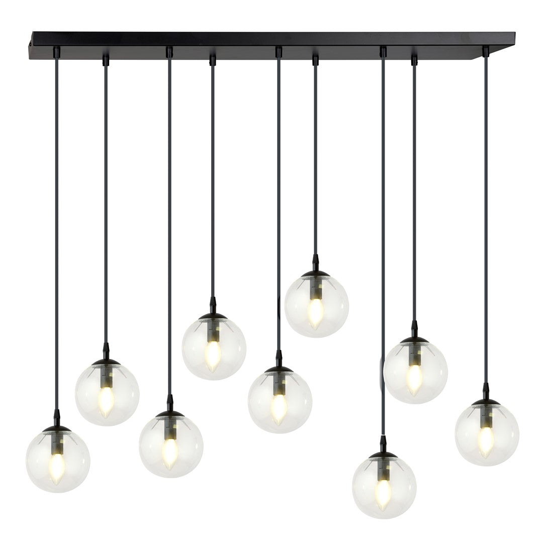 Cosmo 9 pendant light clear