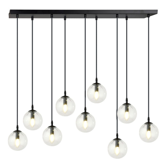 Cosmo 9 pendant light clear