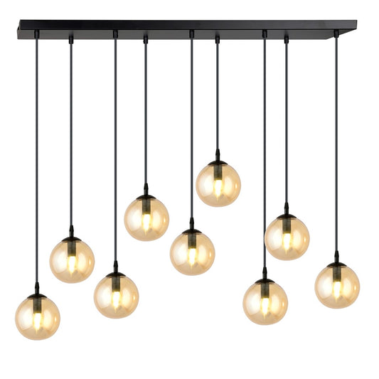 Cosmo 9 pendant light amber