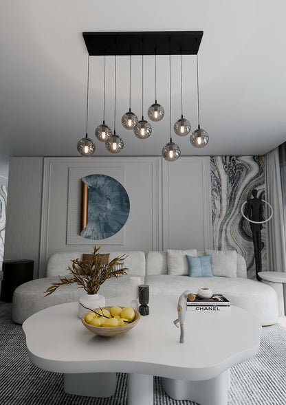Cosmo 9 pendant light graphite