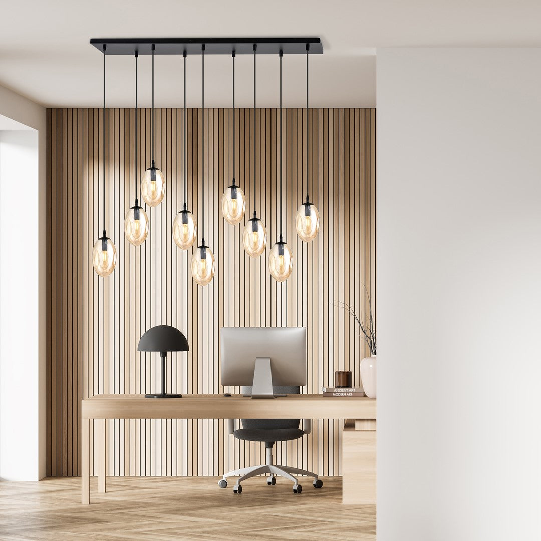 Astral 9 pendant light amber