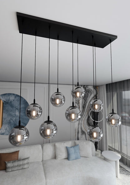 Cosmo 9 pendant light graphite