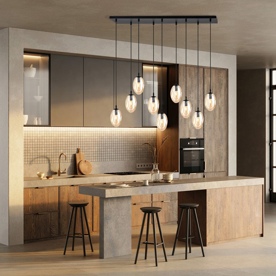 Astral 9 pendant light amber
