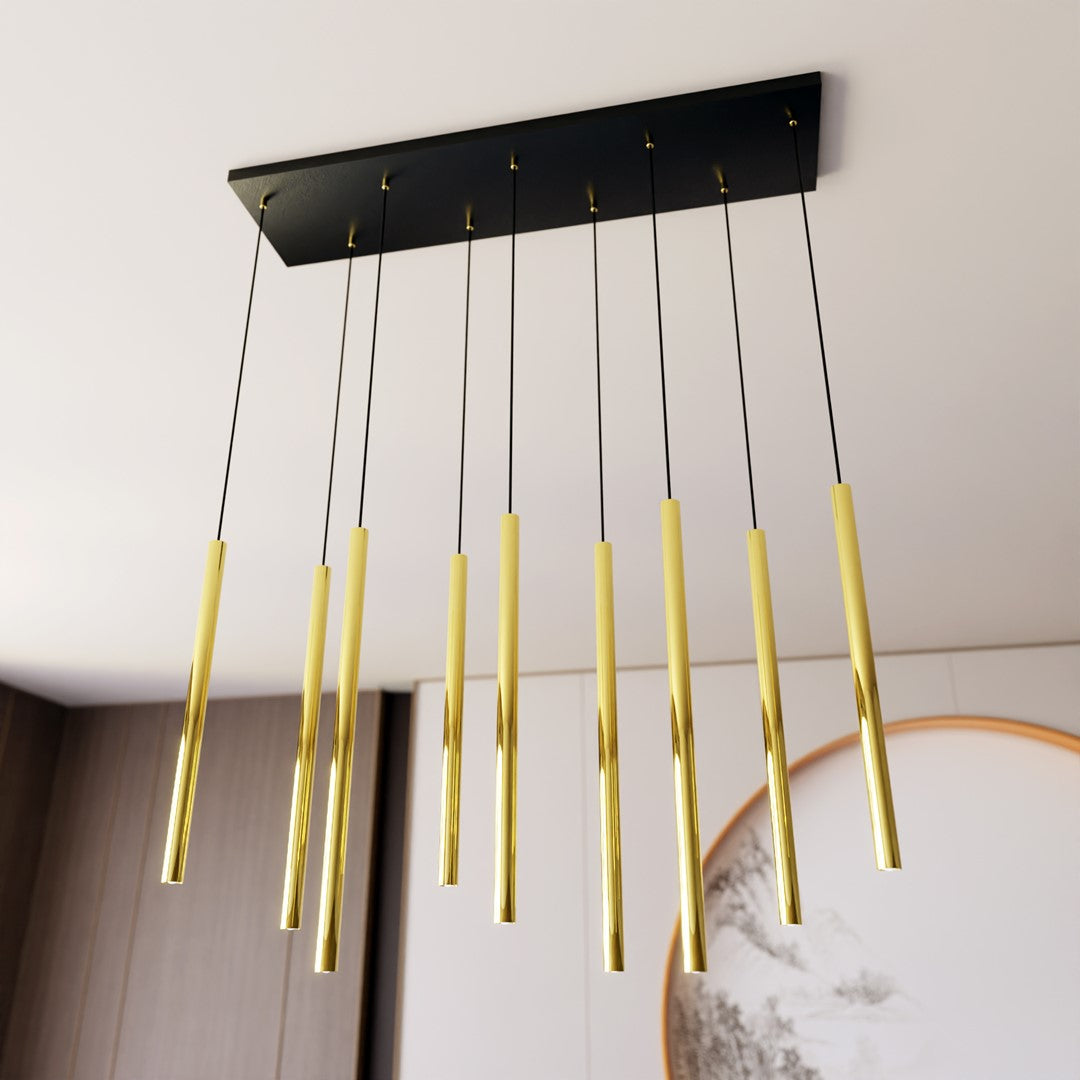 Selter 9 pendant light gold