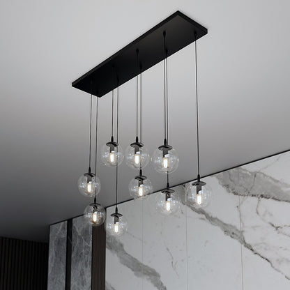 Cosmo 9 pendant light clear