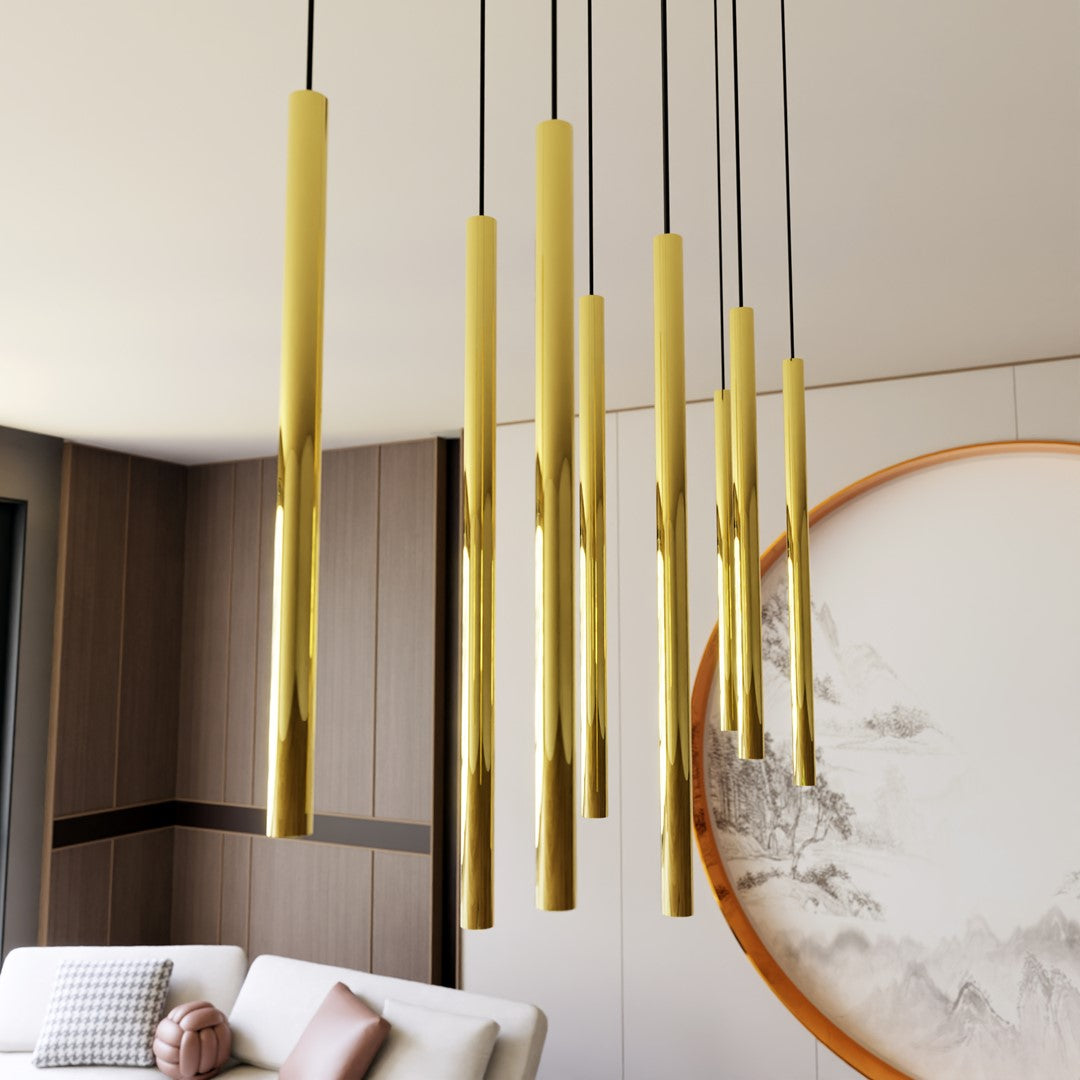 Selter 9 pendant light gold