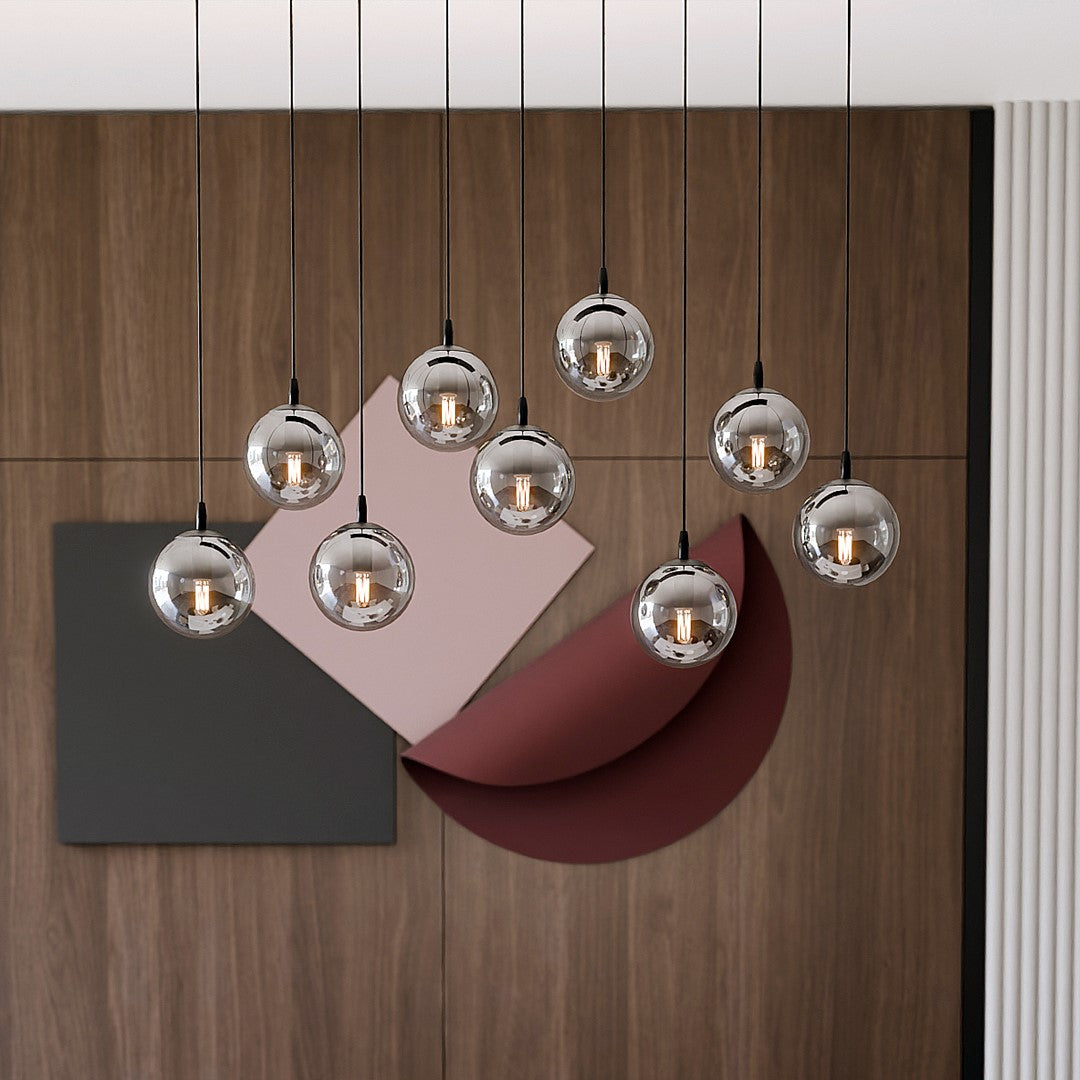 Cosmo 9 pendant light graphite