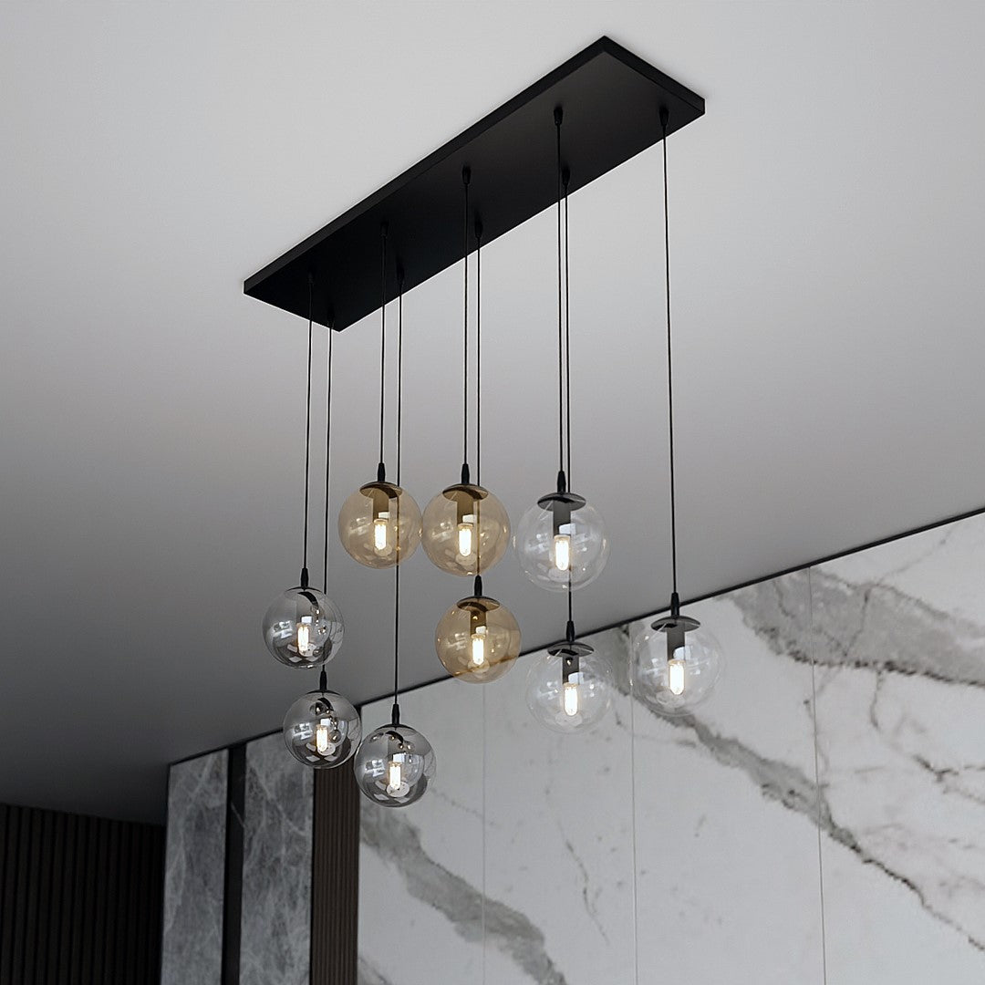 Cosmo 9 pendant light blue/mixed
