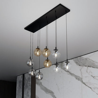 Cosmo 9 pendant light blue/mixed