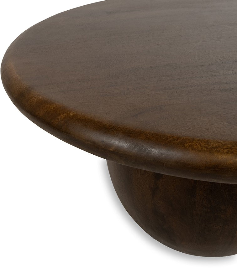 Balloon Coffee Table Ø75, Mango Walnut Brown