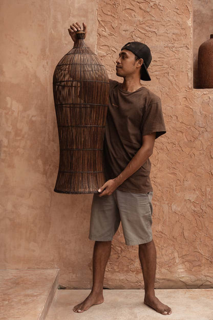 The Oasis Tower Pendant - Dark Walnut - XL