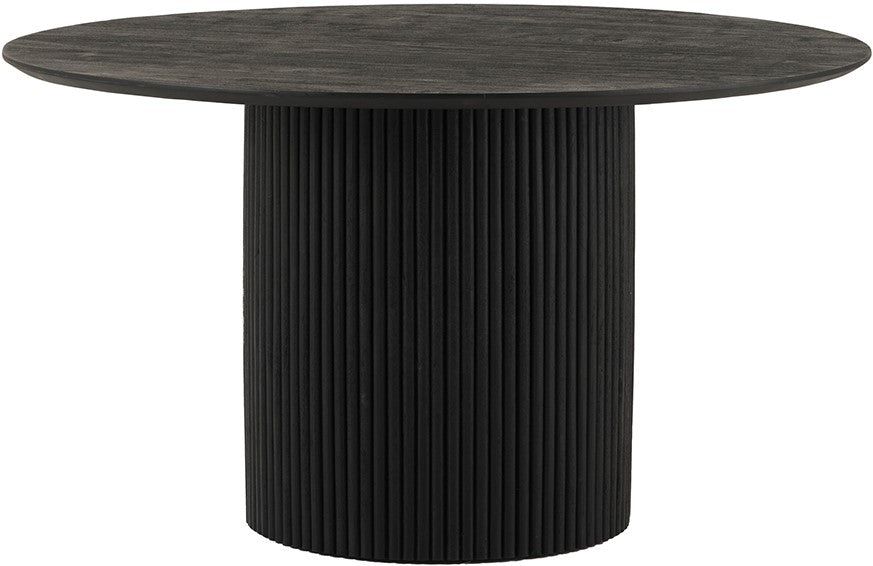 Dining Table Ø140, Black Acacia Wood