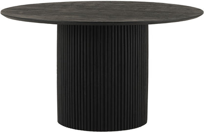 Dining Table Ø140, Black Acacia Wood