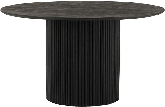 Dining Table Ø140, Black Acacia Wood