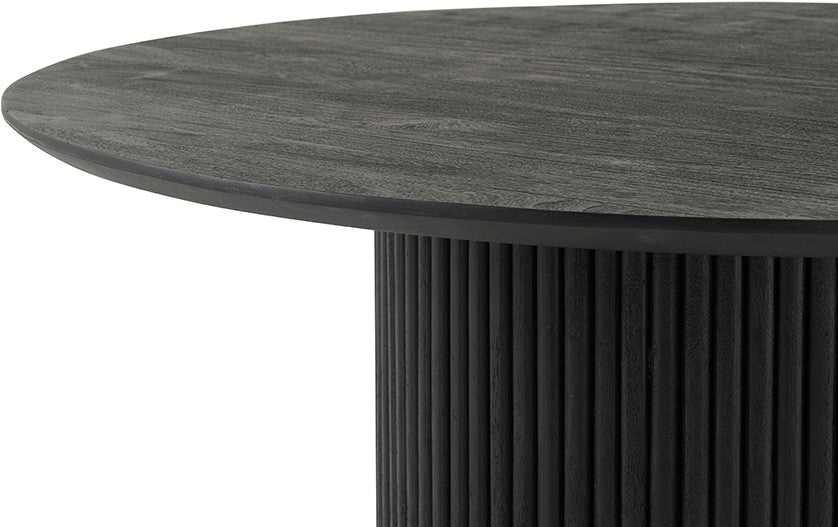 Dining Table Ø140, Black Acacia Wood