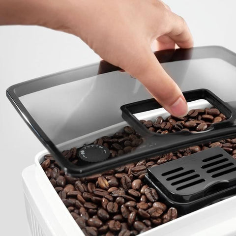 Espresso med bønnekværn - DELONGHI - Magnifica S ECAM22.110.W - 1,8 l - 250 g - 15 bar - 1450 W - sølv og sort