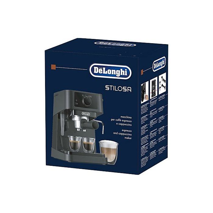 Espresso Machine - DELONGHI - Stilosa EC230.BK - 1100 W - Steam Wand - Black