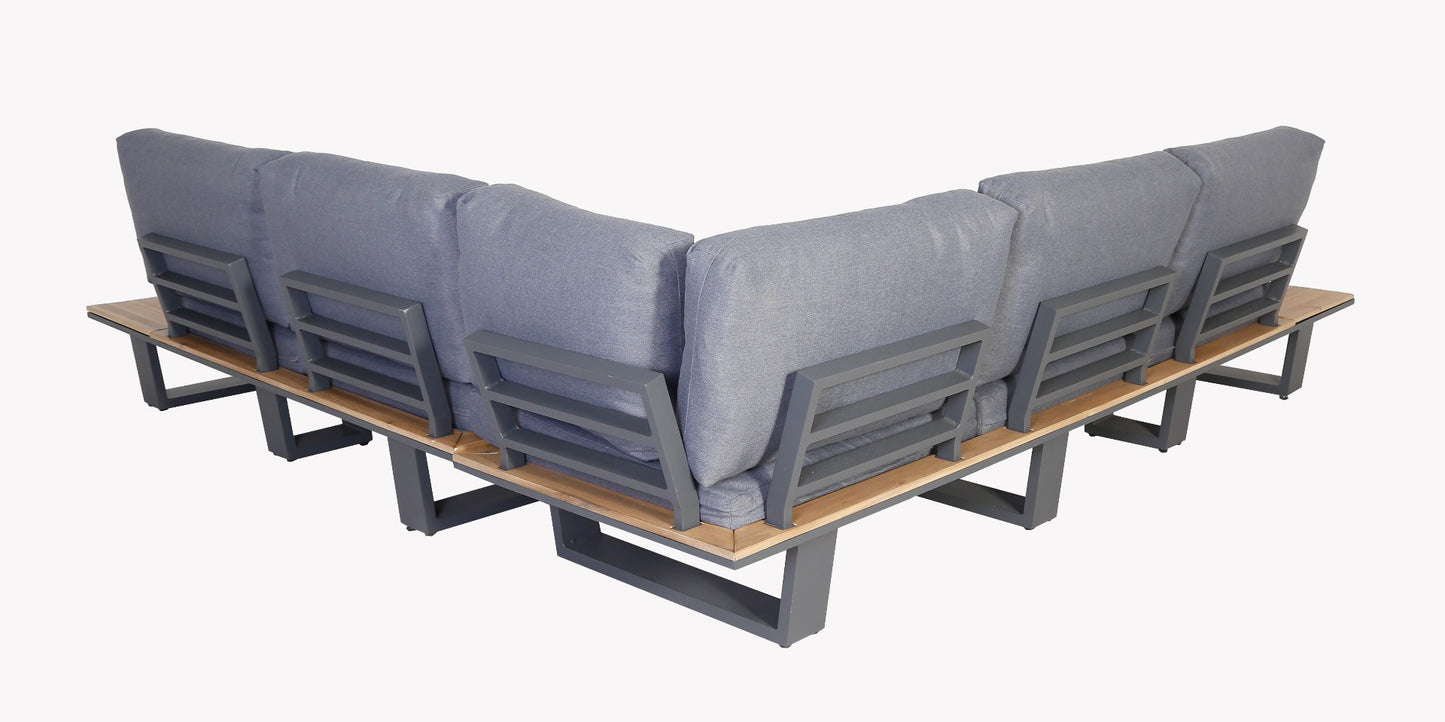 Lota Lounge Corner Set - 3 Piece - Anthracite