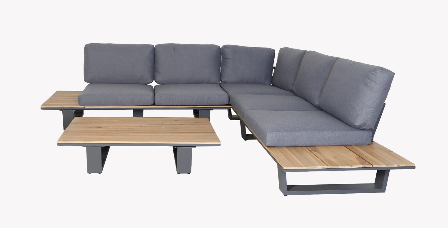Lota Lounge Corner Set - 3 Piece - Anthracite