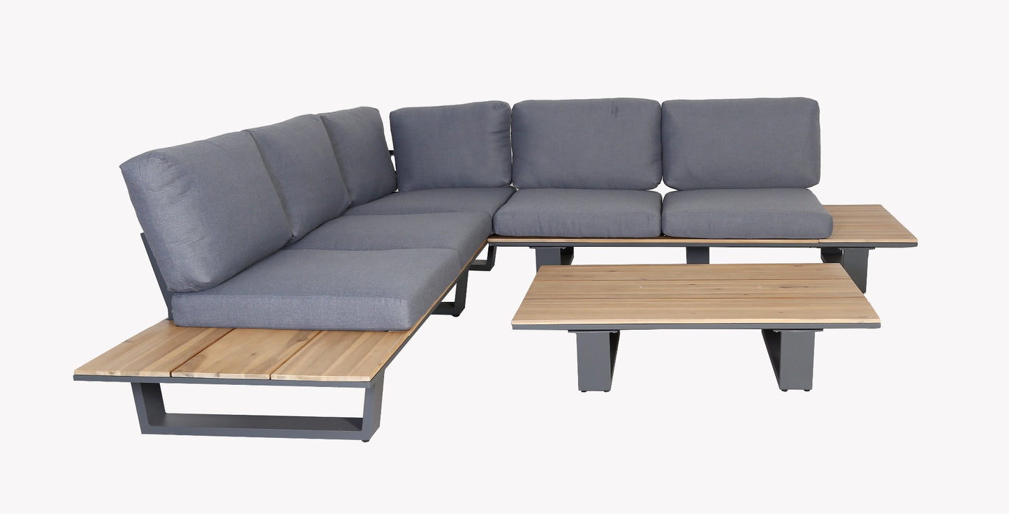 Lota Lounge Corner Set - 3 Piece - Anthracite
