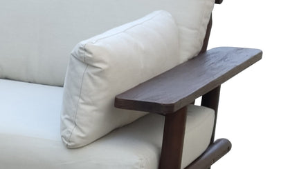 Laruna Lounge Corner Set - 2 Piece - Acacia Wood Vintage Dark Teak Look