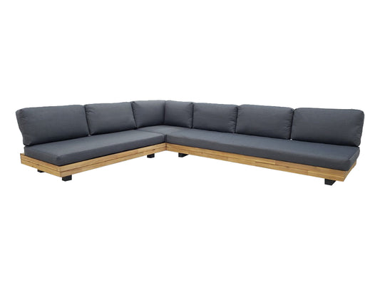 Los Angeles Lounge Corner Set - Powder-Coated Steel in Anthracite