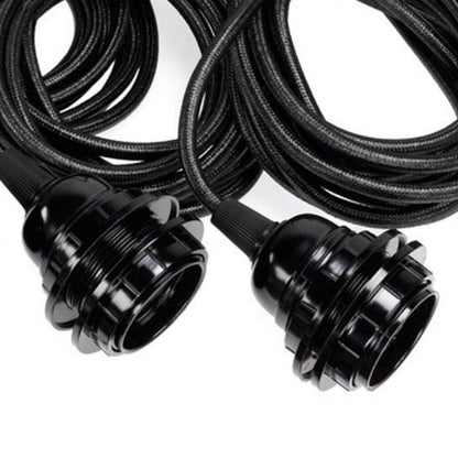 Ceiling Fittings - Black - 3 Sockets