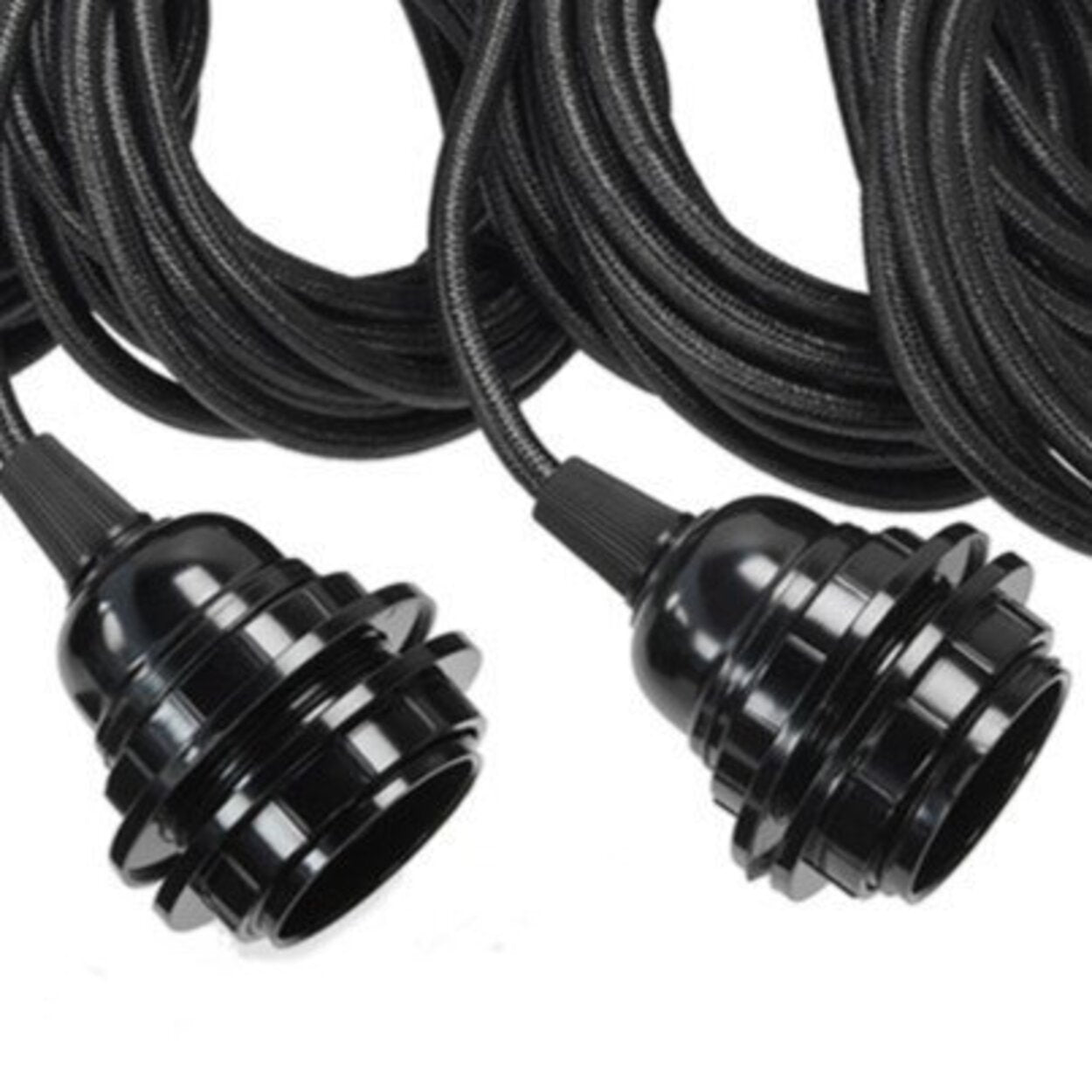 Ceiling Fittings - Black - 5 Fixtures
