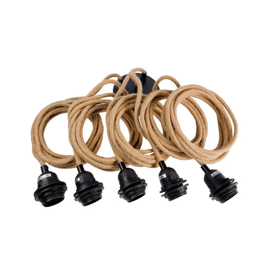 Ceiling Fittings - Natural Black - 5 Fixtures
