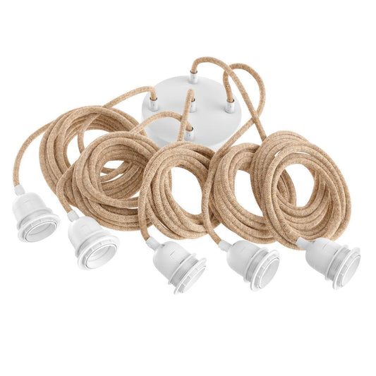 Ceiling Fittings - Natural White - 5 pcs.
