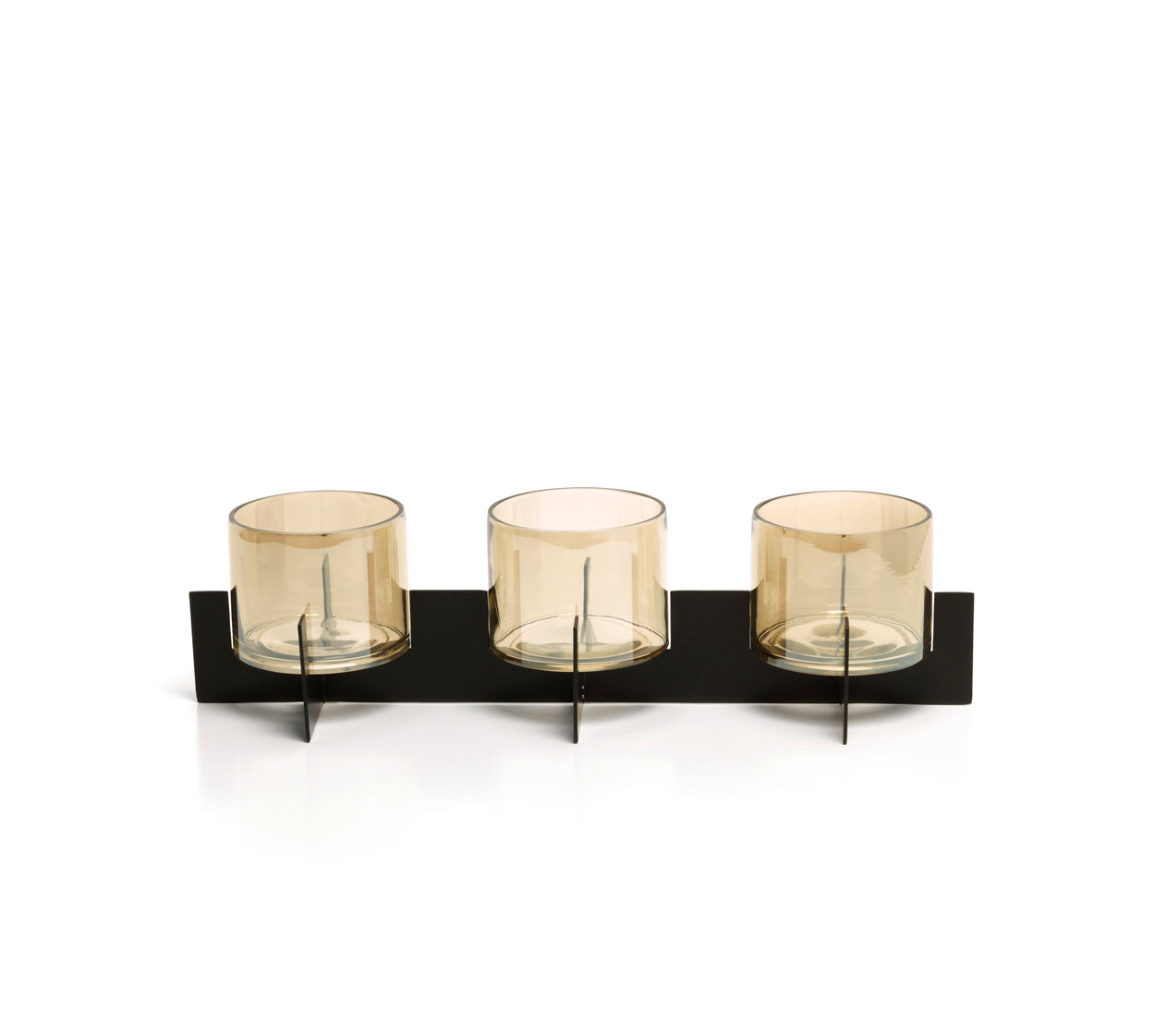 The Trio Noir Candle Holder - Black