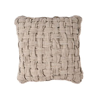 The Linen Crosier Cushion Cover - Natural