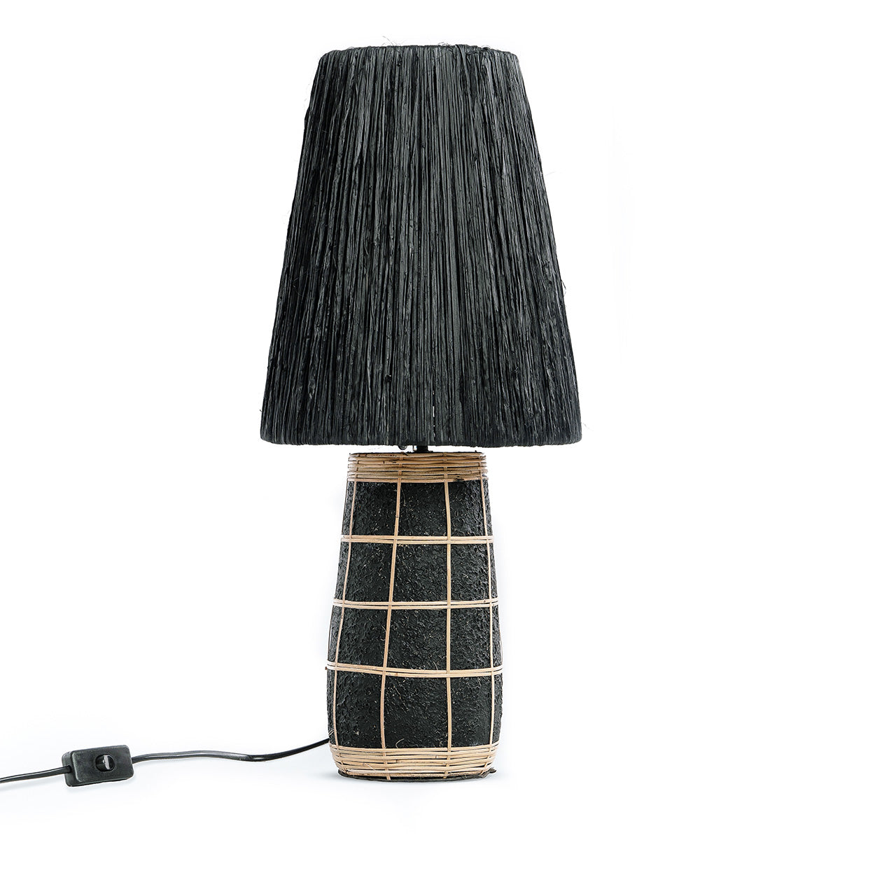 Naxos bordlampe - sort/natur