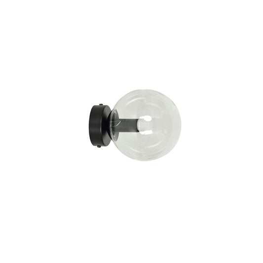 Rossi wall lamp black/clear