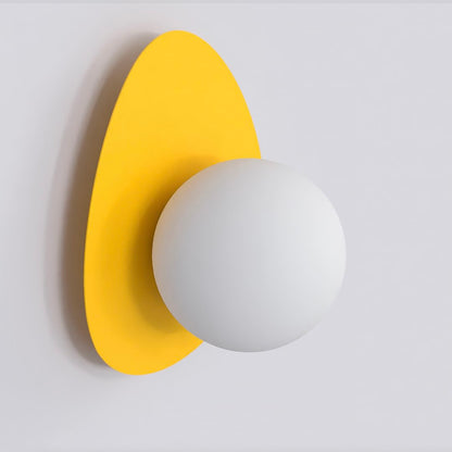 Ovo wall lamp orange